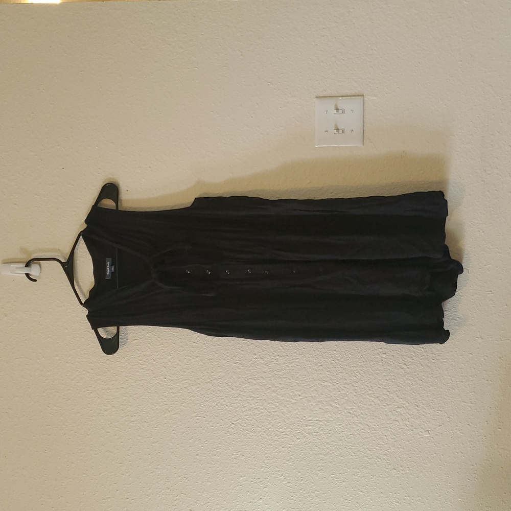 Modcloth Bow Tie Neck Black Romper